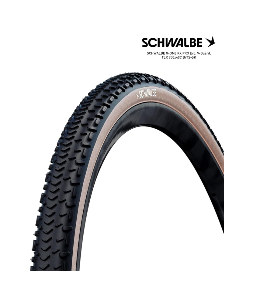 cubierta neumatico bicicleta g-one rx pro evo v-guard tlr 28x1.50 700x40c b/ts-sk