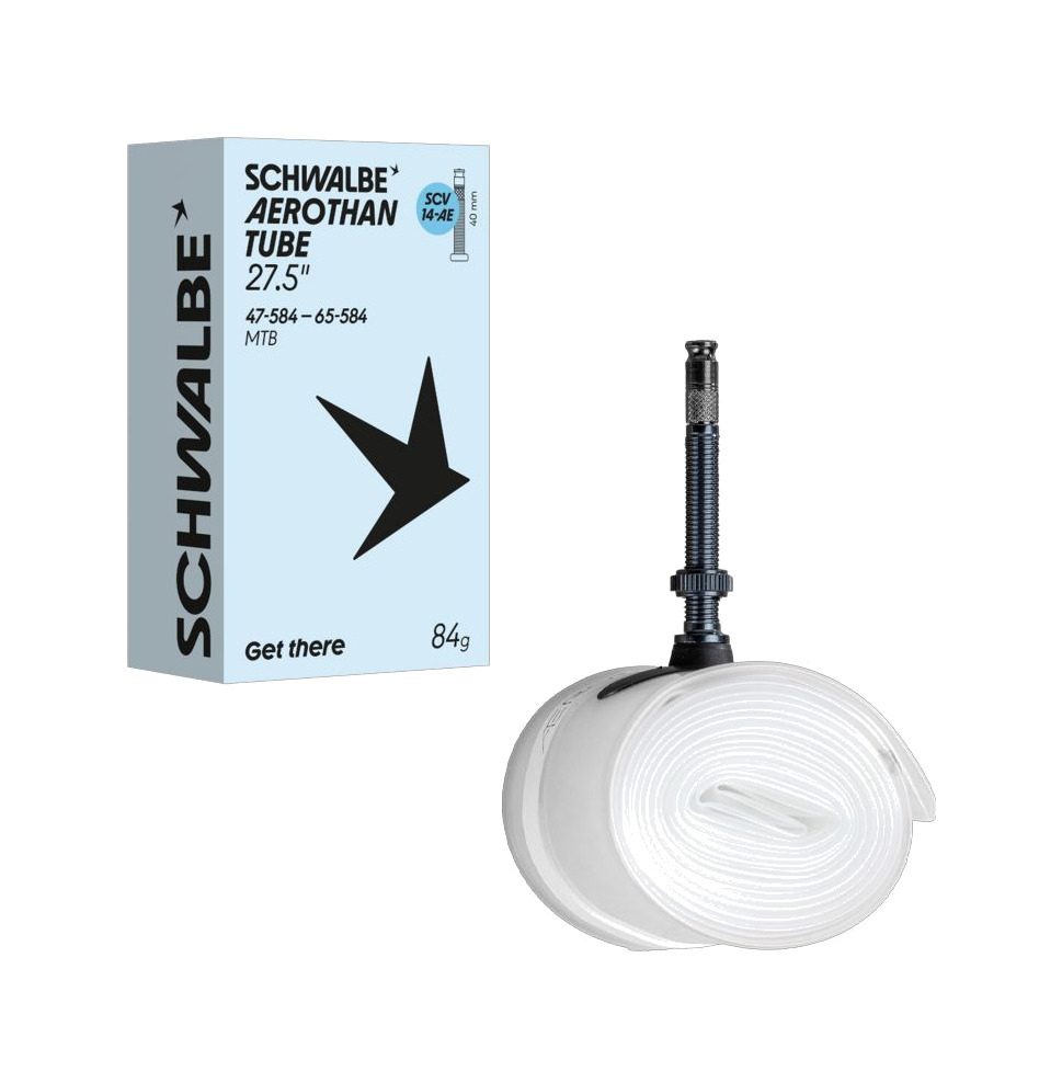 cámara de aire con válvula presta aerothan tpu 27.5" clik valve 40 mm 47/65-584