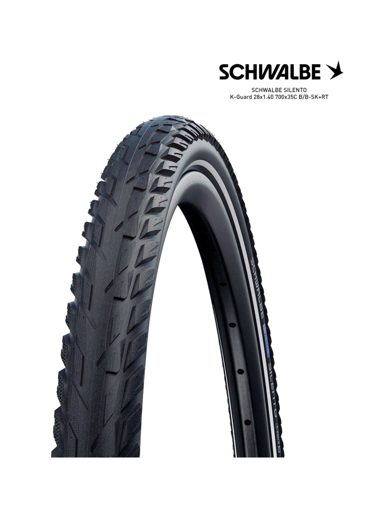 cubierta neumatico silento k-guard 28x1.40 700x35c b/b-sk+rt