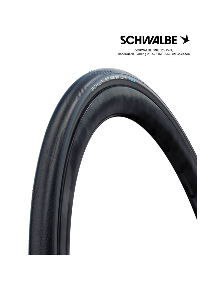cubierta neumatico one 365 perf raceguard 700x28c b/b-sk+brt 4season