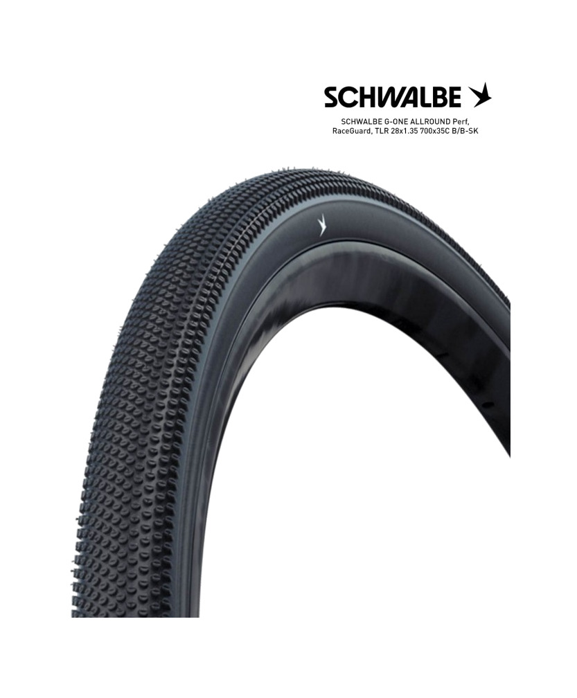 cubierta neumatico g-one allround perf, raceguard 28x1.35 700x35c b/b-sk.