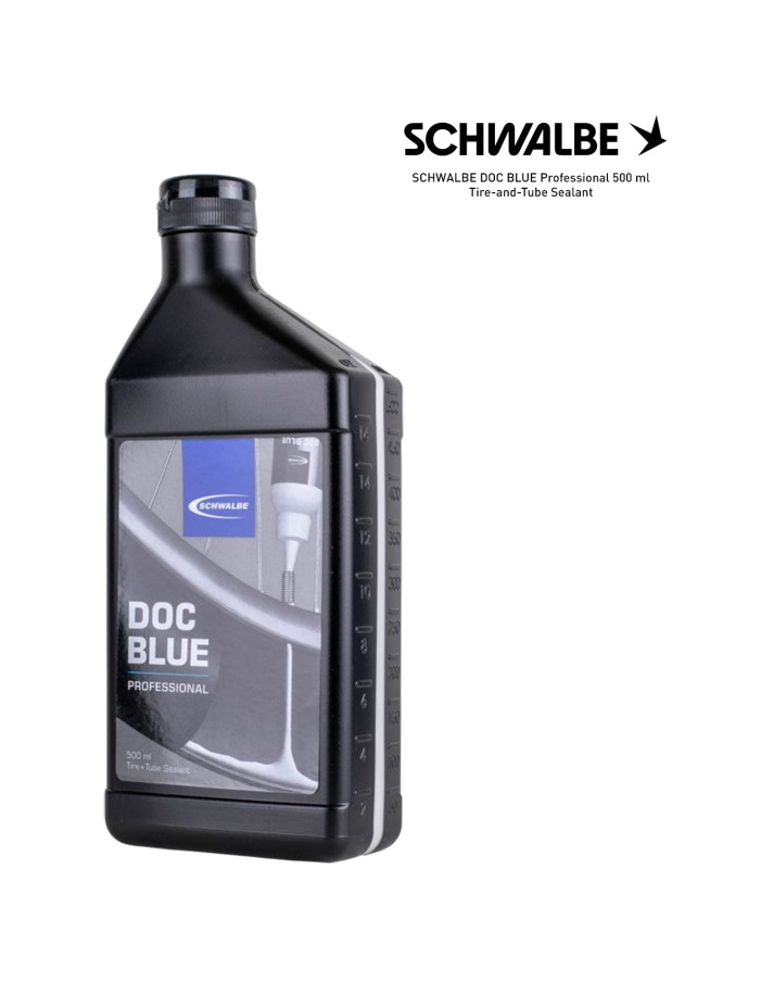 liquido sellante profesional para neumáticos tubeless doc blue 500ml