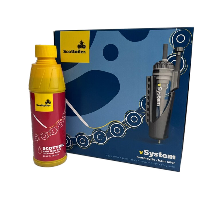 sistema de lubricación para cadena con lubricante de alta temperatura vsystem universal edition