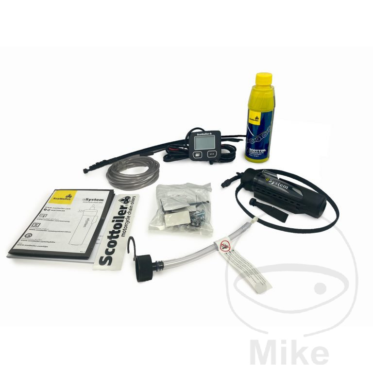 sistema electrónico de lubricación de cadena universal con bio aceite e-system v3.1