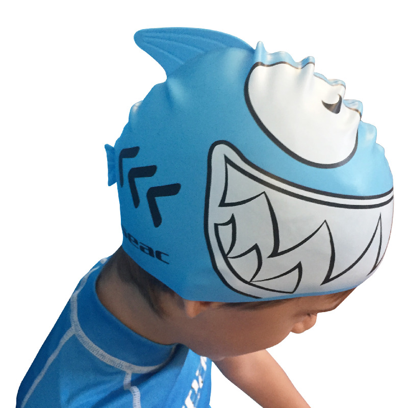 SEAC SUB Gorro piscina silicona con tiburón JUNIOR - Imagen 1 de 1