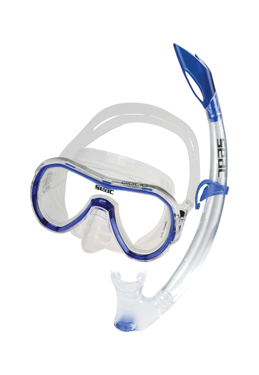 SEAC SUB Kit GAFAS y tubo con valvula snorkel buceo GIGLIO MD