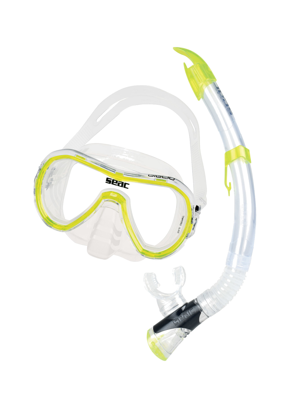 SEAC SUB kit GOGGLES and tube with valve snorkel diving LIGLIO - Picture 4 of 5