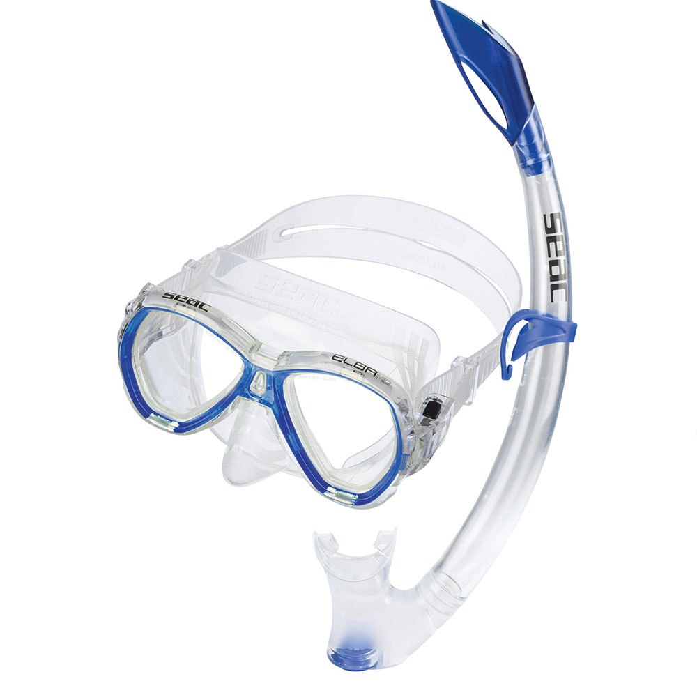 kit mascara y tubo con valvula snorkel buceo elba md