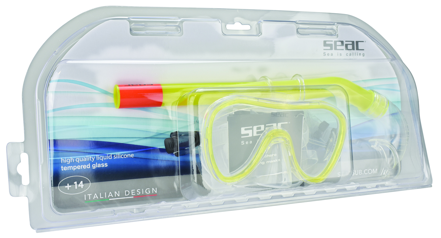 SEAC SUB Kit GAFAS y tubo snorkel buceo SET BIS SALINA MD SILTRA - Foto 6 di 10