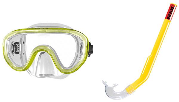 SEAC SUB Kit GAFAS y tubo snorkel buceo SET BIS MARINA SILTRA