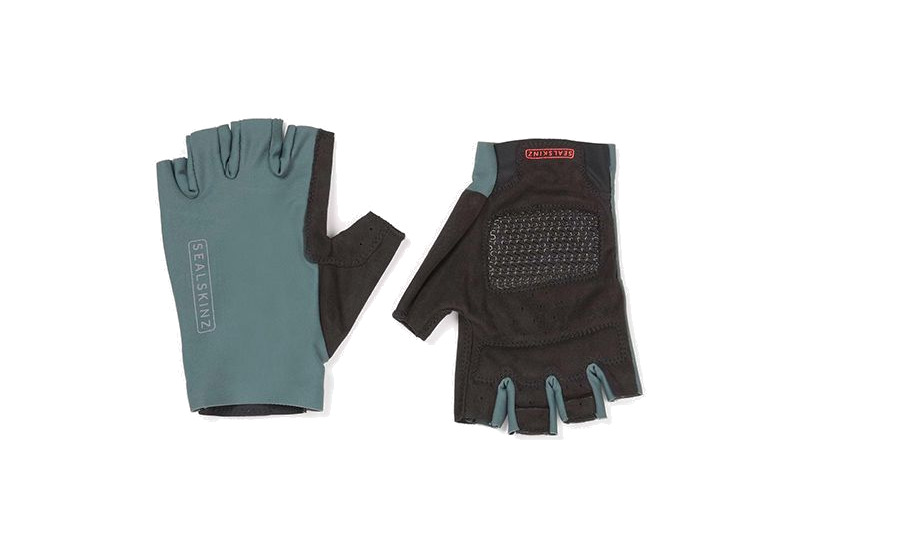 guantes de ciclismo cortos con acolchado de gel rushford pro gel bosque