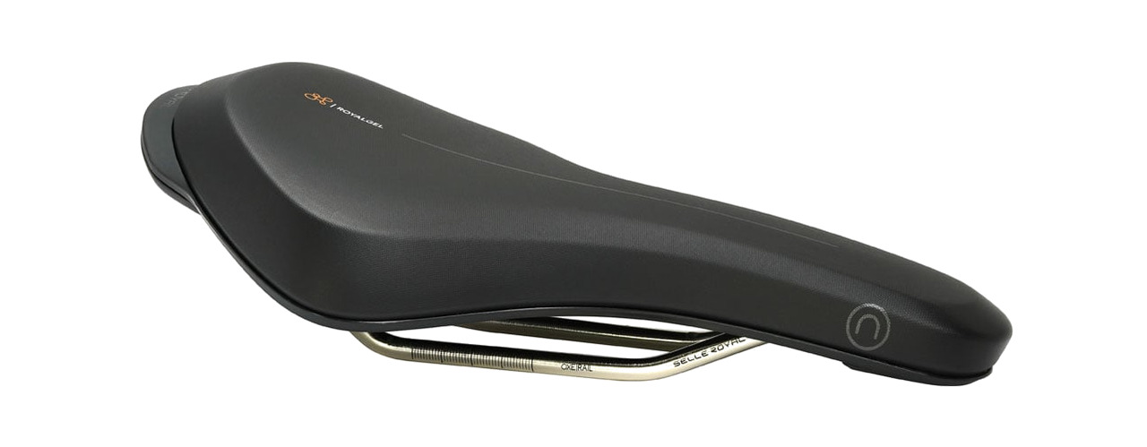 sillin de bicicleta on royalgel e-fit athletic unisex black allure 185mm