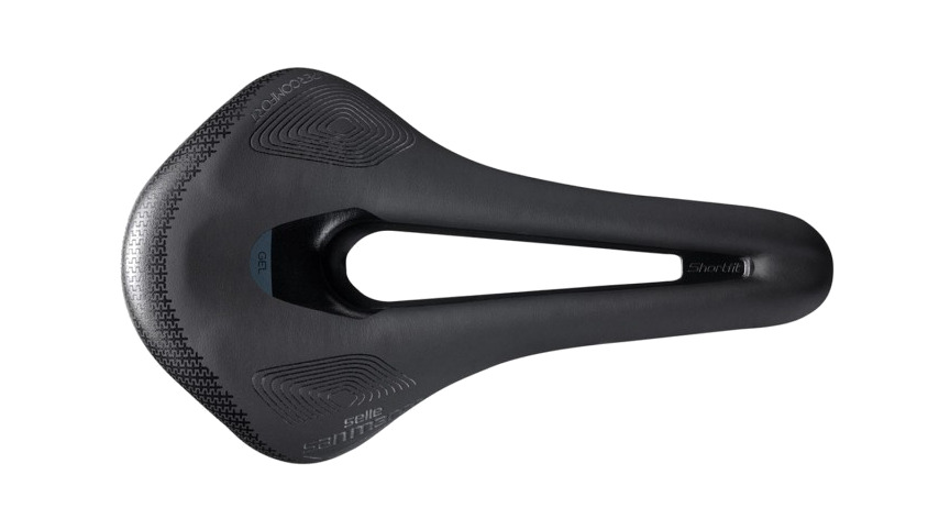 sillín de bicicleta de carretera shortfit 2.0 supercomfort open-fit racing narrow 240gr 140x255 mm