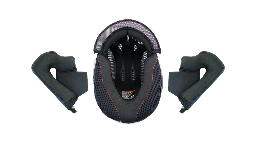 set de almohadillas y forro interior para casco outrush r