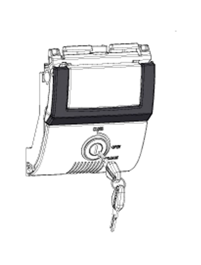 recambio mecanismo maneta de apertura y cerradura para baul sh48 dark grey premium