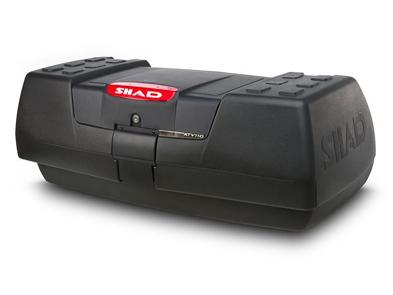 baul trasero gigante de 110l para quad atv-110 con cierre de seguridad y respaldo