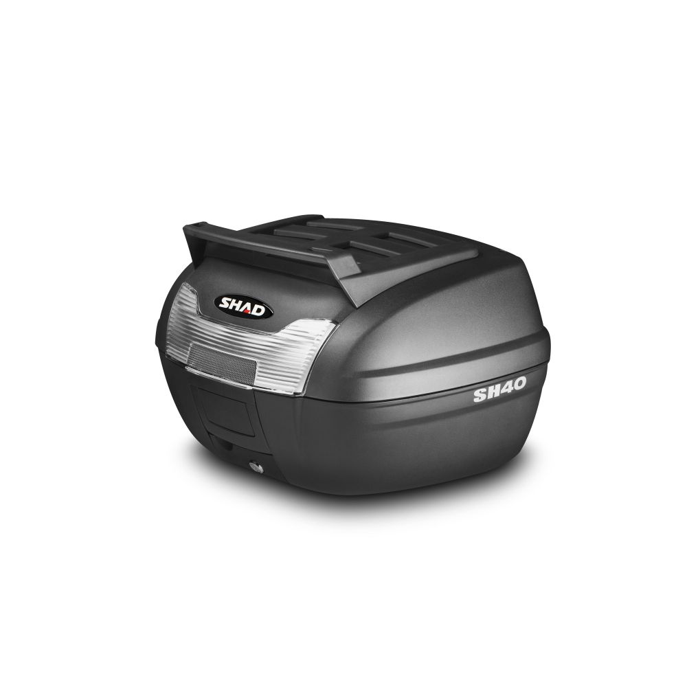 maleta cargo con parrilla superior para scooter y moto sh40
