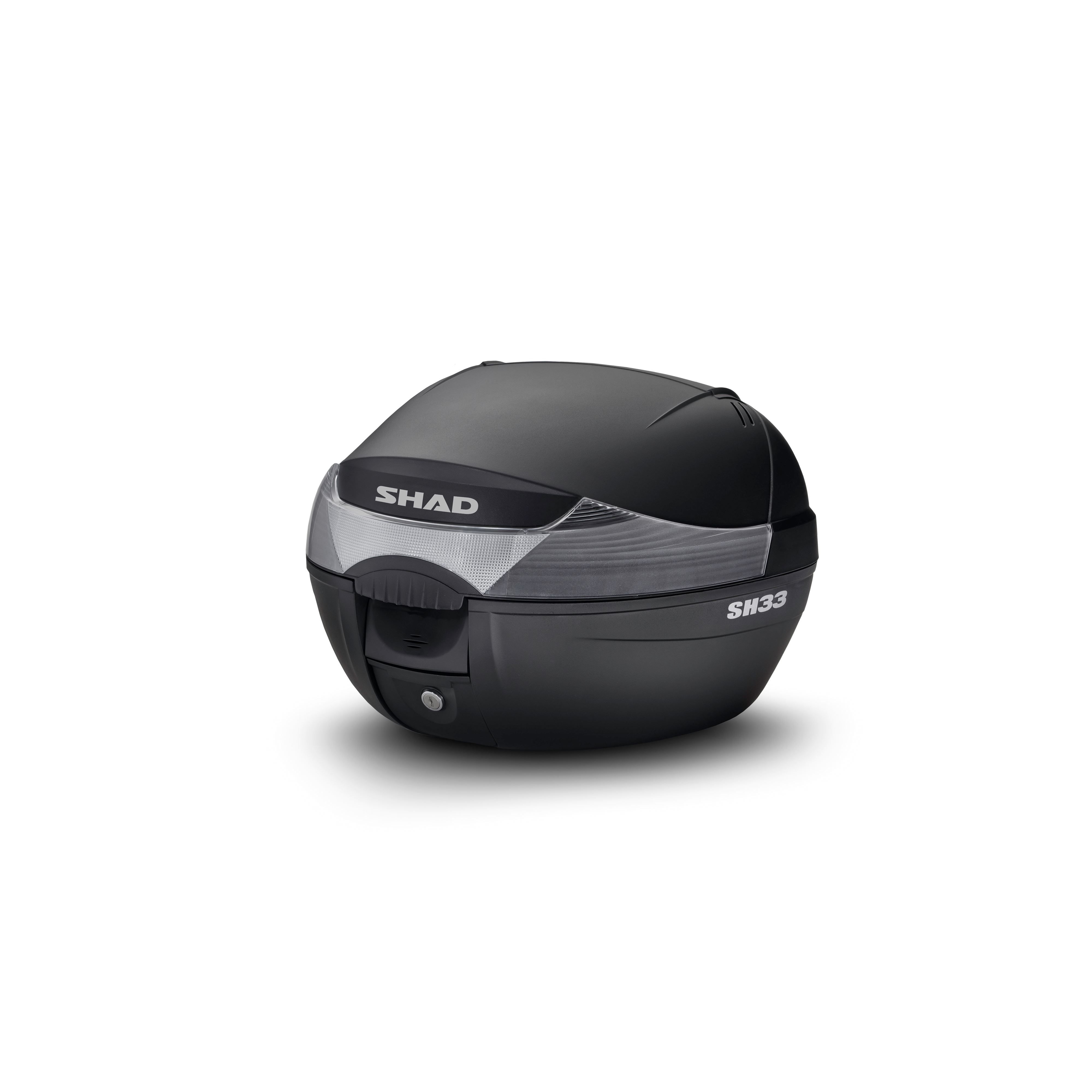 maleta para scooter y moto con capacidad para casco modular y guantes sh33