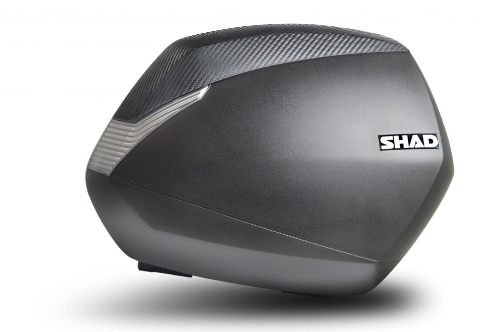maletas laterales con tapas simil carbono sh36