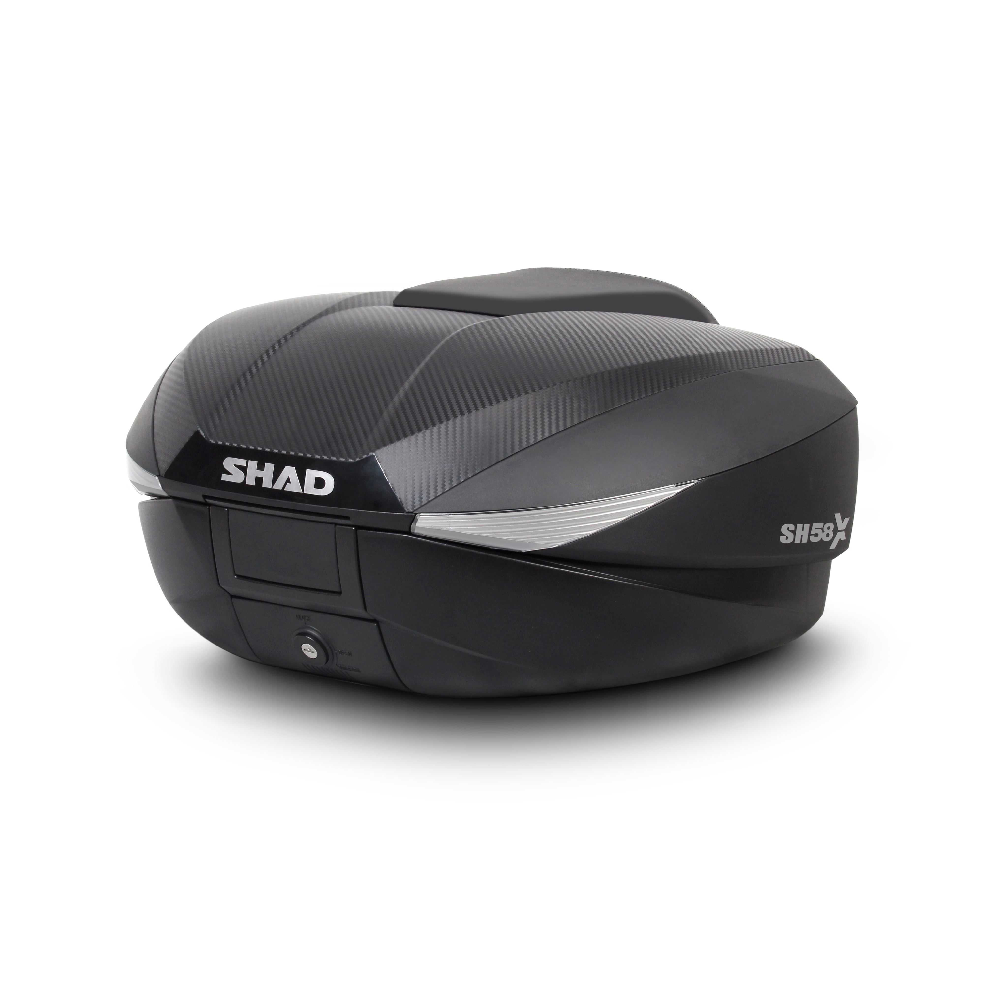 maleta de moto expandible sh58x con premio reddot design award 2017