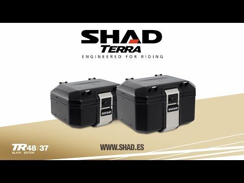SHAD Baul trasero o maleta para moto de aluminio TR48 TERRA BLACK EDITION - Bild 8 von 8