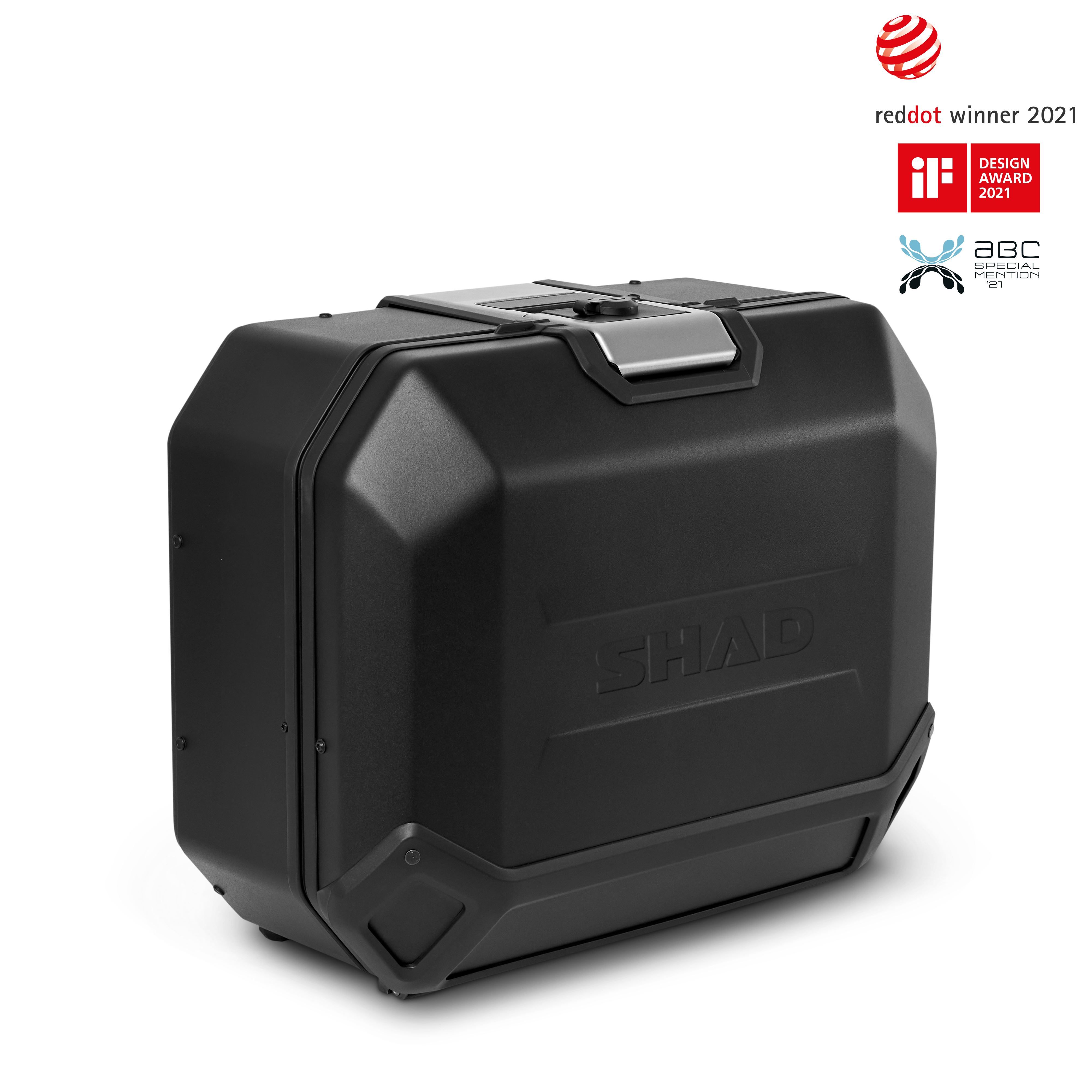 maleta lateral derecha de aluminio tr36r terra black edition