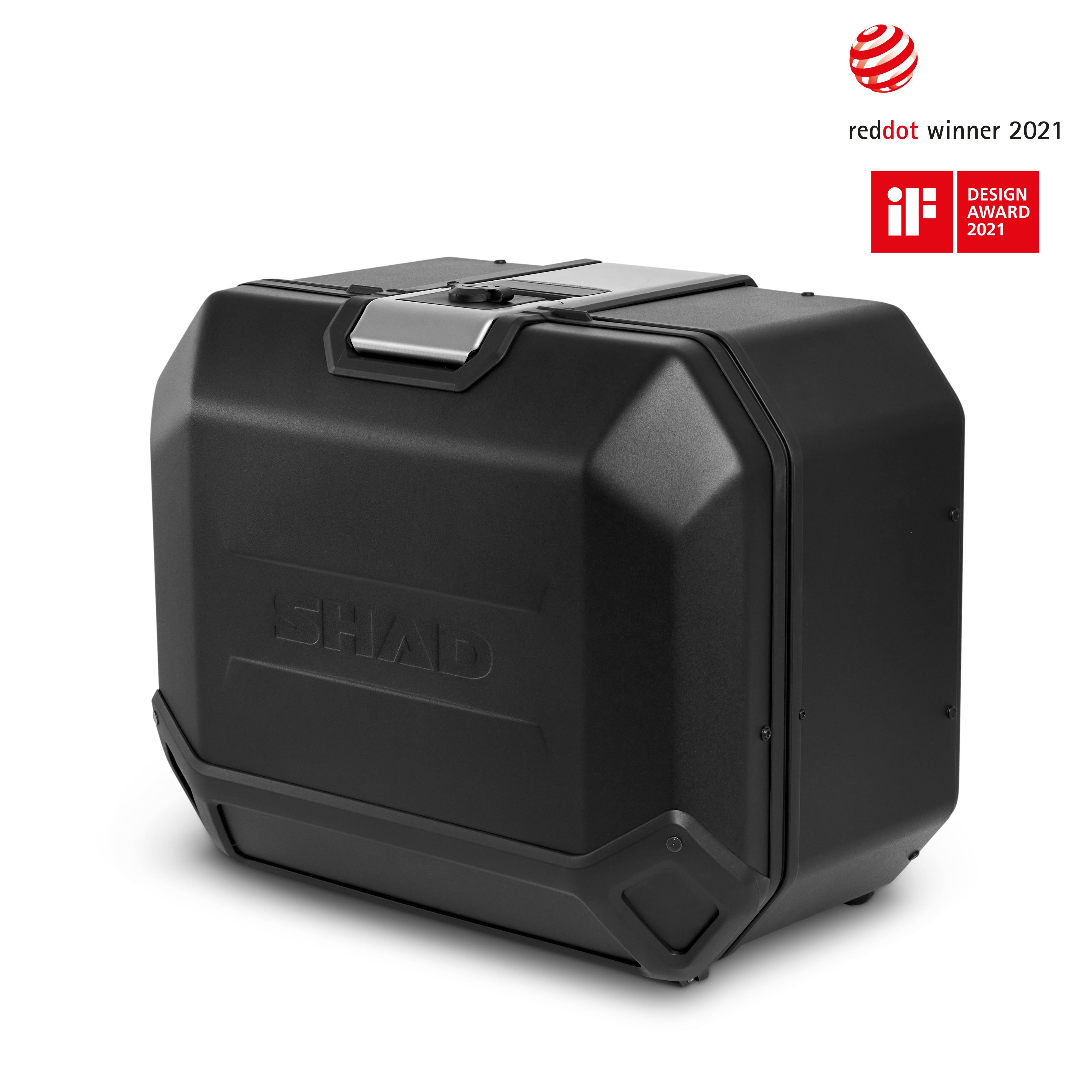 maleta lateral izquierda de aluminio tr47l terra black edition