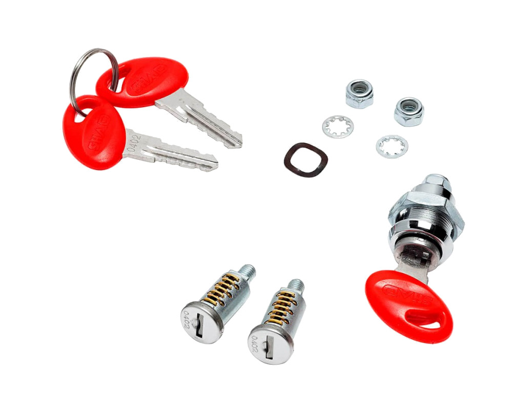 kit recambio de 3 cerraduras para baul y maletas laterales  sp standard lock system