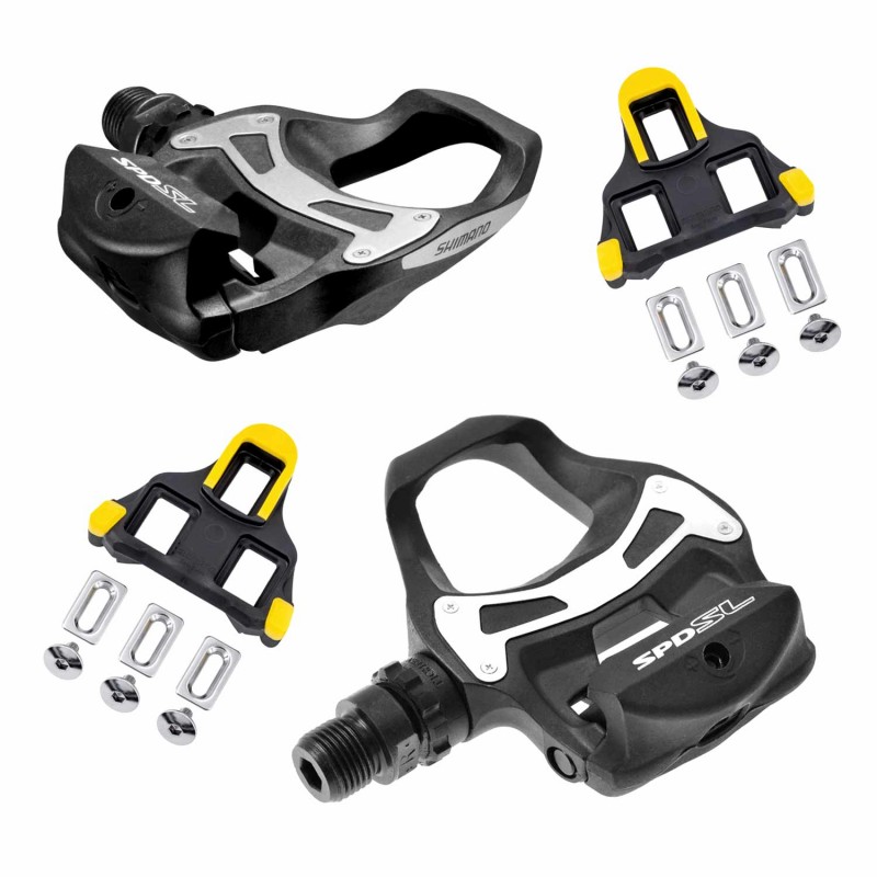 pedales para bicicleta de carretera con calas r550 spd-sl + sm-sh11