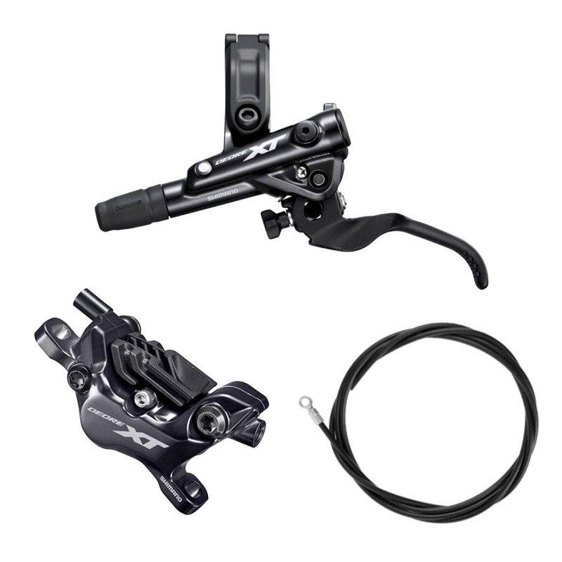 kit de freno de disco para bicicleta delantero con latiguillo bl-m8100 + br-m8120 4 pistones xt