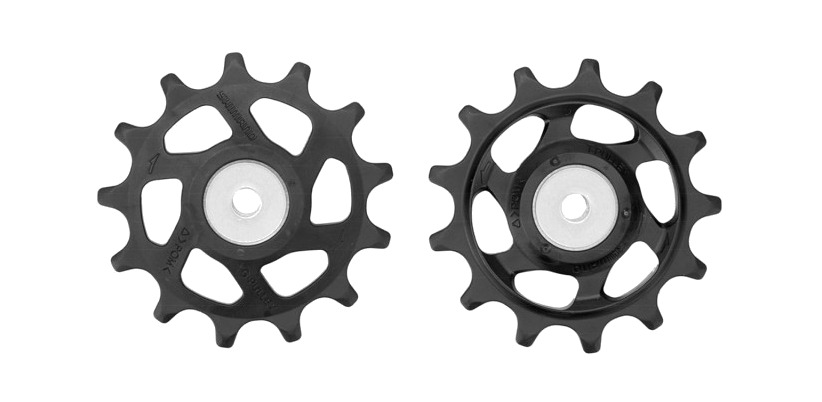 poleas guía y tensión para cambio de bicicleta de montaña rd-m8100