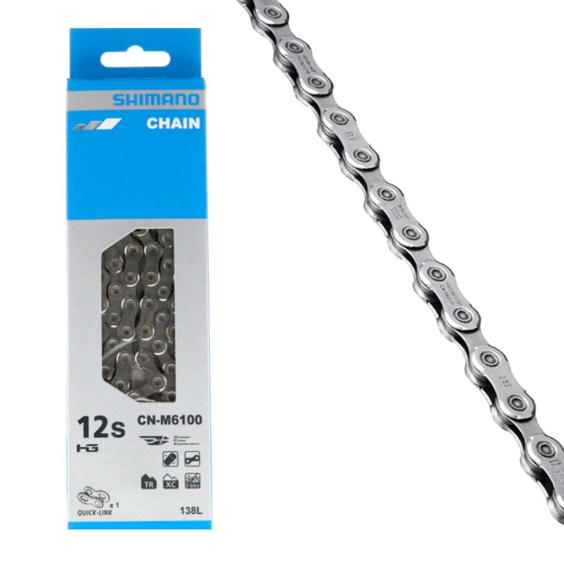 cadena para bicicleta cn-m6100 12v 138 links