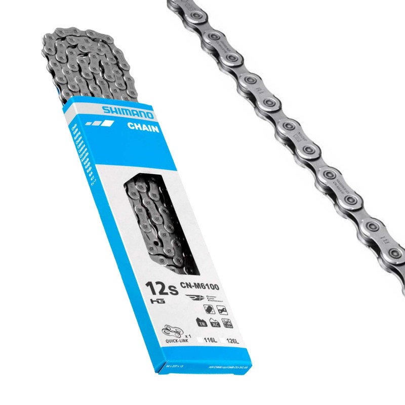 cadena para bicicleta cn-m6100 12v 126 links