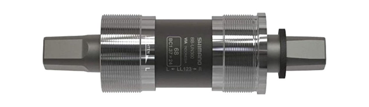 eje cartucho de pedalier compacto cuadradillo  bb-un26 bsa 68-122 mm