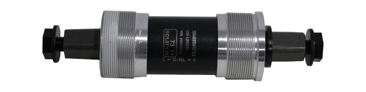 eje cartucho de pedalier cuadradillo  bb-un300 bsa 73-122.5 mm (d-nl)