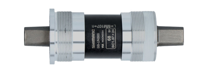 eje cartucho de pedalier cuadradillo  bb-un300 bsa 68-107 mm