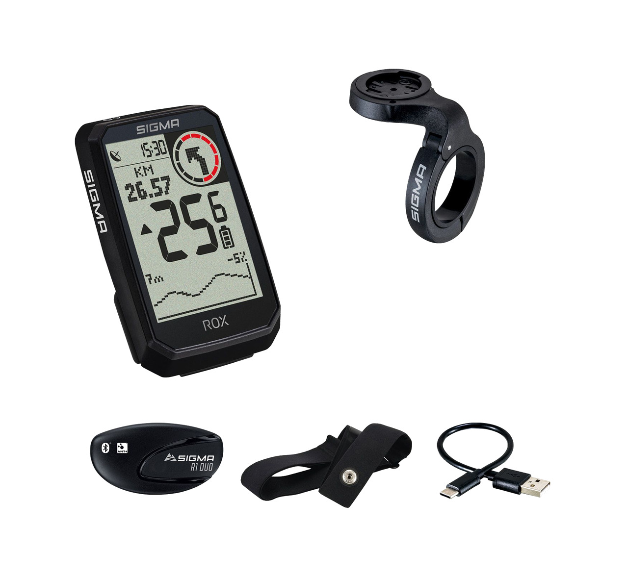 ciclocomputador para bicicleta y monitor de ritmo cardiaco rox 4.0 endurance set hr