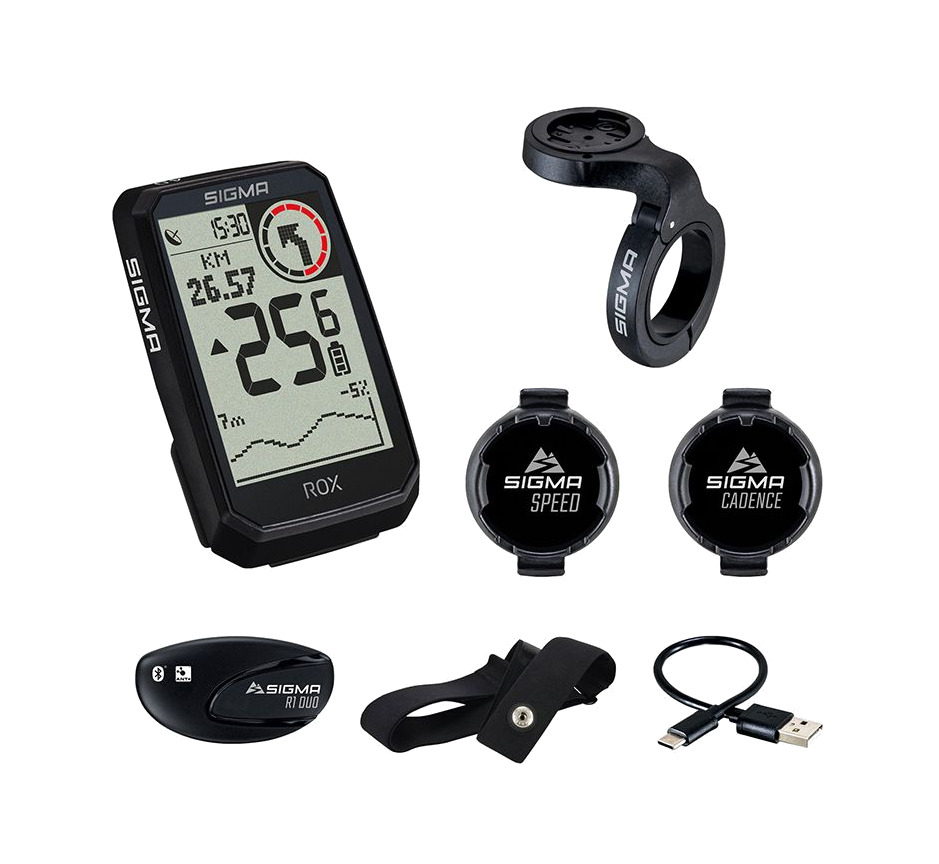 ciclocomputador para bicicleta y sensores incluidos rox 4.0 endurance set sensores