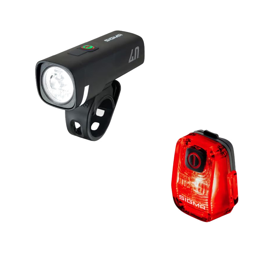 juego de luces delantera y trasera aura 40 nyte 10 usb