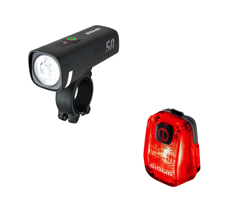 juego de luces delantera y trasera aura 50 nyte 10 usb