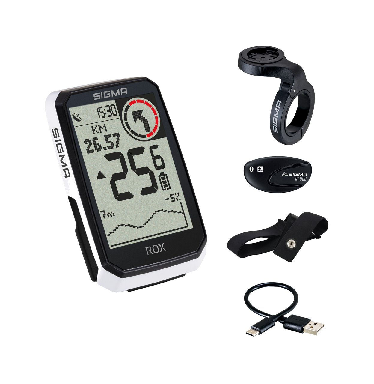 gps cuentakilometros con sensor de frecuencia cardíaca rox 4.0 endurance set