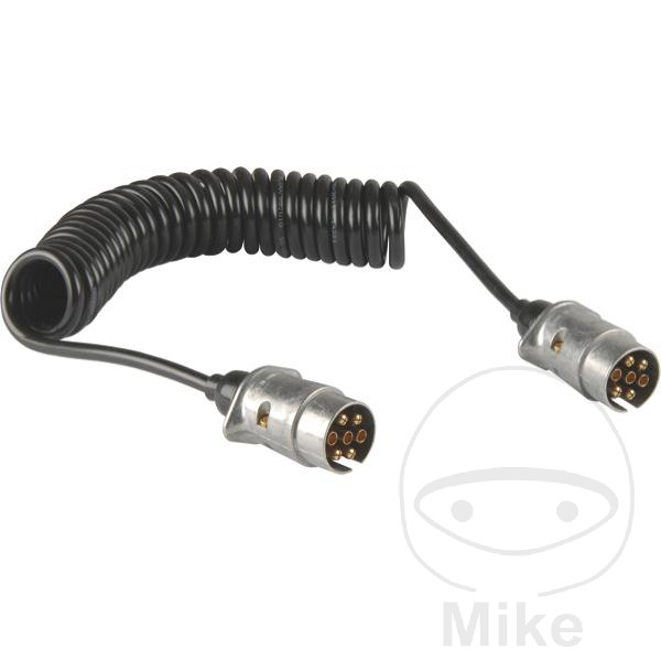 cable de conexión remolque 2 enchufes 7 polos 12v
 4 m