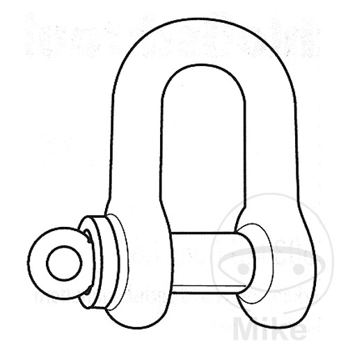 grillete + perno para sujeción de carga 13 mm 1/2