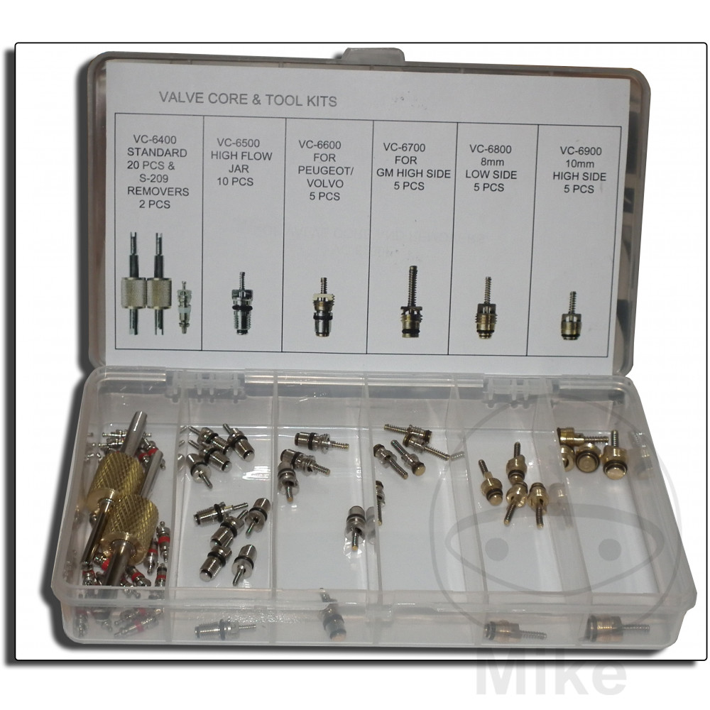 pack 6 obús para válvula de neumático