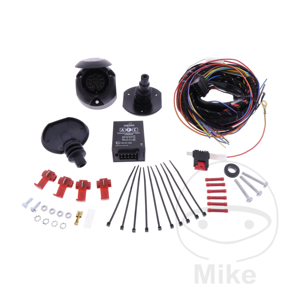 juego de cables de enganche de remolque universal 13 
m afc