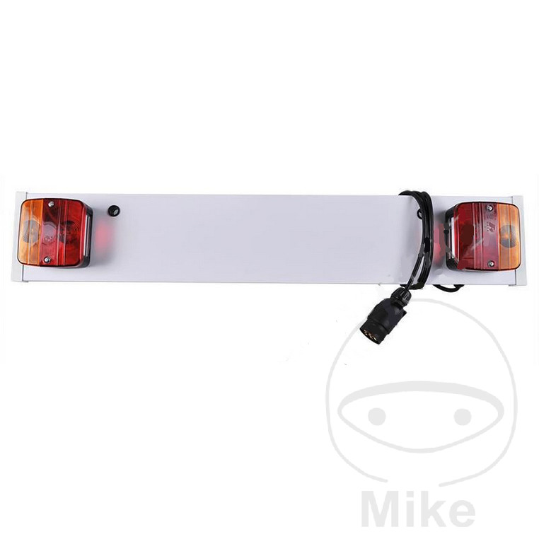 luces traseras + portamatrículas con cable y enchufe 7 polos 1 m