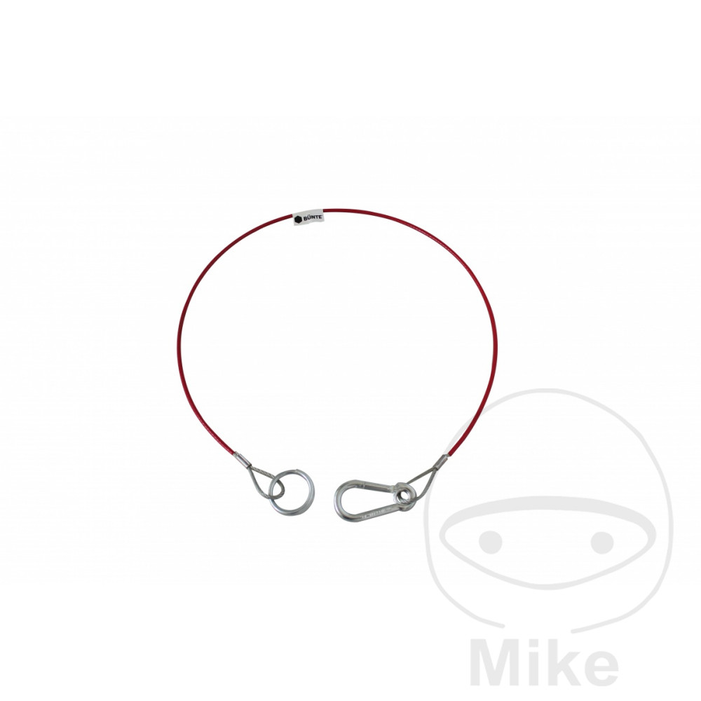 cable de seguridad con gancho y anillo 1190 mm