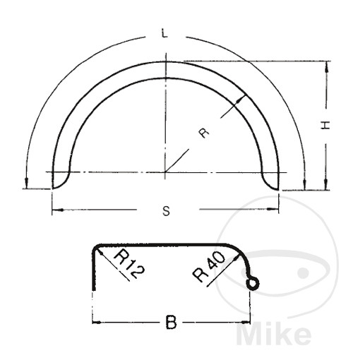guardabarros de acero para remolque h390 b240 s750