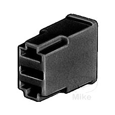 carcasa hembra de enchufe plano 2 polos