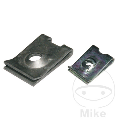 pack 100 tuercas de chapa metalicas carroceria cincado 6.5 altn: 4830360